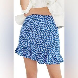 Madewell Blue Floral Women's Skirt
